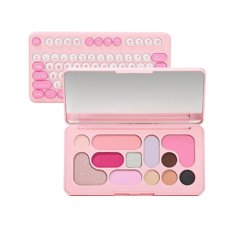 12 Farben Tastatur-Design-Lidschatten-Palette