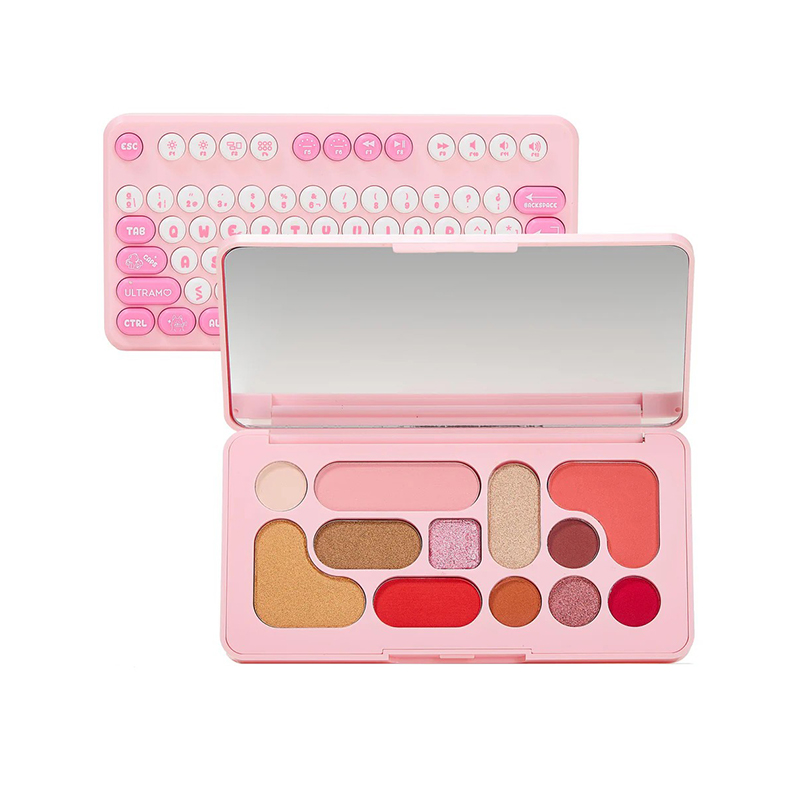 12 Farben Tastatur-Design-Lidschatten-Palette