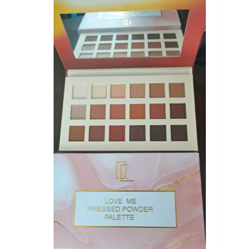 Lebendige 18-Farben-Lidschattenpalette für atemberaubende Aussehen