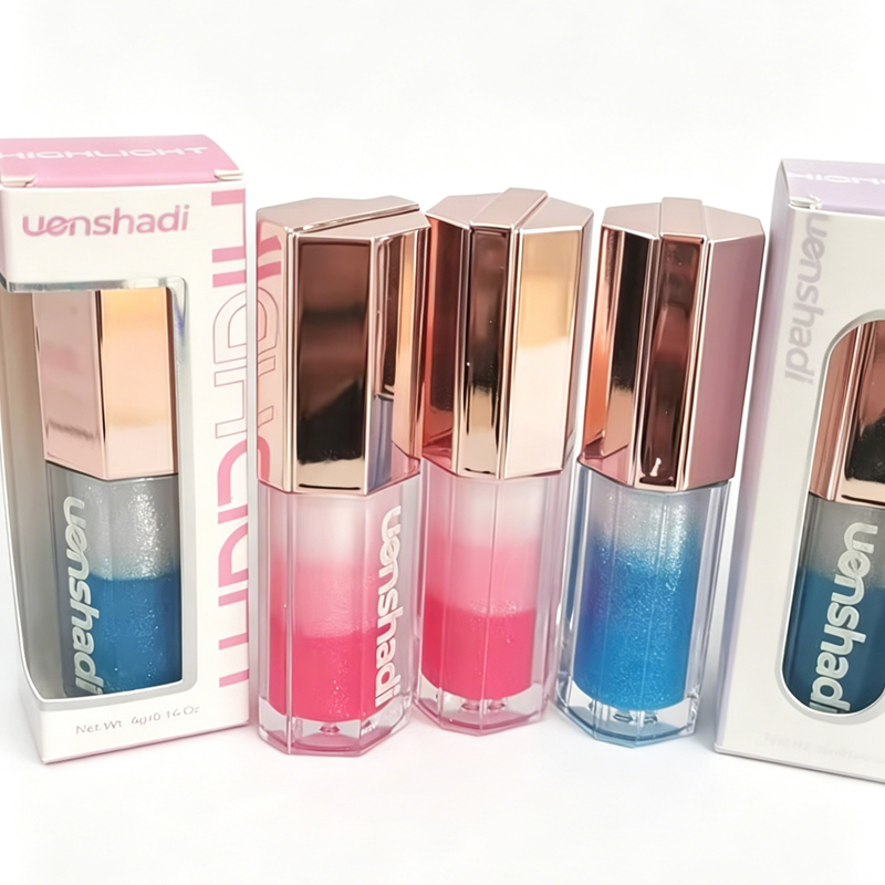 Make -up -Kit mit Lippensteinen und Pulver