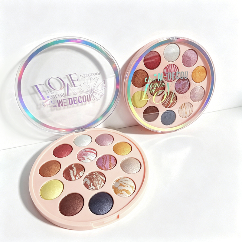 Seidig glatt 14-Farben Backpulver-Make-up-Palette